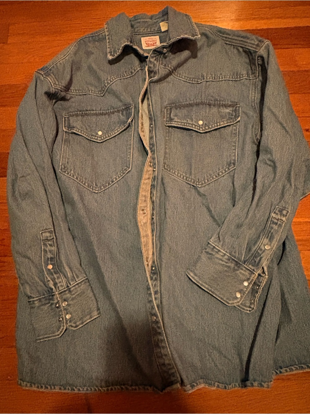 Levi's Light Blue Denim Western Shirt Jacket